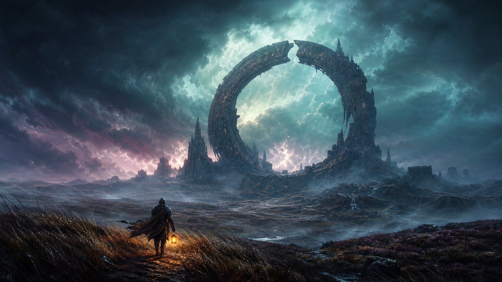Painted fantasy landscape from our RPG coverage